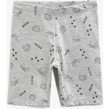Koton Kids Baskılı Tayt - Gri