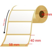 Saraynot 496 Termal Terazi Etiketi 58X40MM 500 Sr