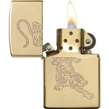 Zippo Çakmak 29884 Tiger High Polish Brass Lighter