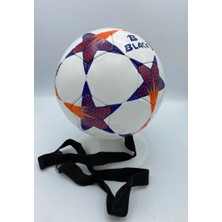 Povit No: 5 Black Snow Sarkaç Topu Kafa Topu 32 Panel El Dikişli Deluxe Pu Malzeme Kafa Topu Futbol Topu