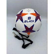 Povit No: 5 Black Snow Sarkaç Topu Kafa Topu 32 Panel El Dikişli Deluxe Pu Malzeme Kafa Topu Futbol Topu