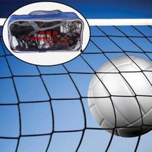 Leyaton Voleybol Filesi Telli Voleybol Ağı 4 Taraf Bantlı 2MM-15X15CM Göz