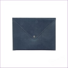 Beha Store 2k Deri Çıtçıtlı A4 Zarf Çanta Lacivert