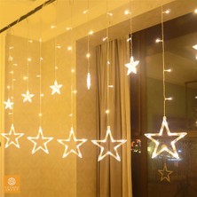 Technosmart Yıldız Perde LED Işık Animasyonlu Eklenebilir Fişli