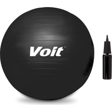 Voit Gymball 75 cm Pilates Topu Siyah - Pompalı
