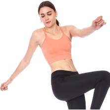 Sportive Spo-Seanewmidi Bra Kadın Pembe Günlük Stil Sporcu Sütyeni 712101-PMB