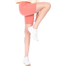 Sportive Spo-Biker Short Kadın Pembe Günlük Stil Tayt 712105-PMB