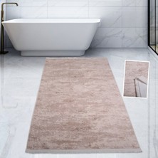 Bonny Home Nova Vizon 80X150 cm Pamuk Kaymaz Taban Peluş Banyo Paspası Büyük Püsküllü Banyo Halısı