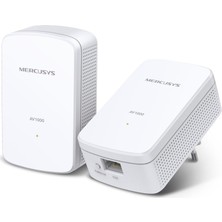 Mercusys MP500 KIT, AV1000, Tak ve Kullan (Kurulum Gerektirmez), Gigabit Ethernet Portlu Powerline WiFi Kiti