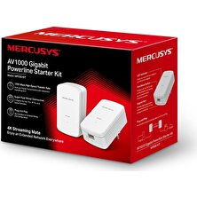 Mercusys MP500 KIT, AV1000, Tak ve Kullan (Kurulum Gerektirmez), Gigabit Ethernet Portlu Powerline WiFi Kiti