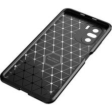 Fibaks Xiaomi Poco F3 Kılıf Rugged Armor Darbe Emici Uzun Ömürlü Dayanıklı Parmak İzi Yapmaz Karbon Tasarım Negro Silikon Kapak