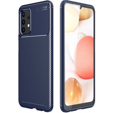 Fibaks Samsung Galaxy A32 Kılıf Rugged Armor Darbe Emici Uzun Ömürlü Dayanıklı Parmak İzi Yapmaz Karbon Tasarım Negro Silikon Kapak