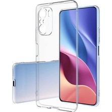 Fibaks Xiaomi Poco F3 Kılıf 3D kamera Korumalı Şeffaf Yumuşak Süper Silikon Kapak