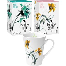 Herby Detoks Paketi 2'li Fonksiyonel Bitki Çayı + Yanında Fincan