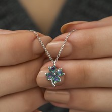 CHIC TOUCH Dört Yapraklı Yonca Gümüş Kolye