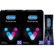 Durex Extreme  40’lı Prezervatif + Extreme Jel