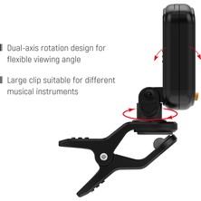 Aroma AT-01A Dönebilen Clip-Tuner Kromatik Gitar Bas (Yurt Dışından)