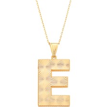 Prenses Pırlanta Kadın 14 Ayar Altın Italyan Kalemli Harf Serisi