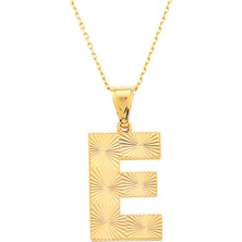 Prenses Pırlanta Prenseses Pırlanta Kadın 14 Ayar Altın 2 cm Italyan Kalemli Harf Serisi