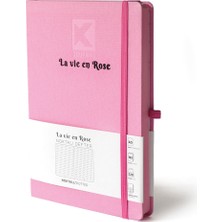 Kagito A5 K-Journal La Vie En Rose Noktalı Defter Pembe