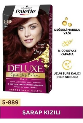 Palette Deluxe Saç Boyası Şarap Kızılı 5-889 3 Adet
