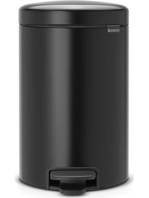 Brabantia Newıcon Matt Black Pedallı Çöp Kutusu 12L