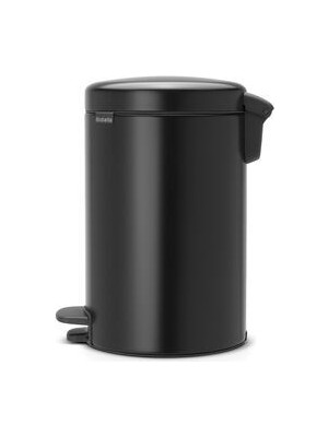 Brabantia Newıcon Matt Black Pedallı Çöp Kutusu 12L