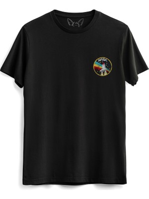 Alfa Tshirt Nasa Baskılı Çocuk Siyah Tshirt