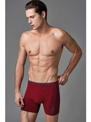 Eros Compact Erkek Boxer Bordo Renk