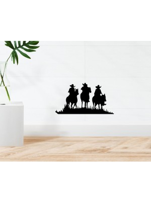 Bk Gift Kovboylar Tasarımlı Duvar Sticker-1