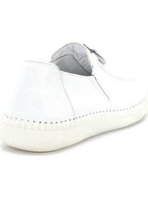 Celal Gültekin 20904 Kadın Deri Günlük Ayakkabı Beyaz