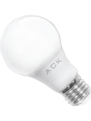 KAE Ack 9W -E27 Duy -Led Ampul - 6500K - 880LÜMEN -Beyaz Işık- 10 Adet