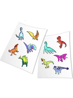 Junoo HoloToyz Sticker Jurassic Dinos AR Uyumlu Etiket