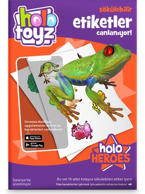 Junoo HoloToyz Sticker Holo Heroes AR Uyumlu Etiket