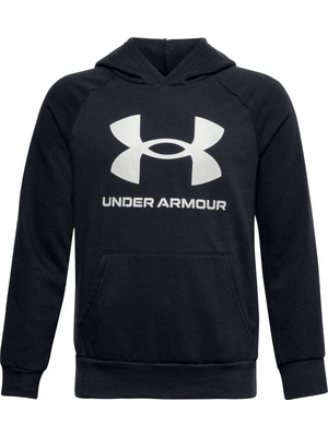 Under Armour Erkek Çocuk UA Rival Fleece Big Logo Kapüşonlu Üst 1357585-001