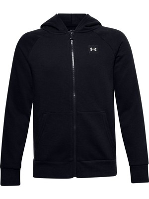 Under Armour Erkek Çocuk UA Rival Fleece Tam Boy Fermuarlı Kapüşonlu Üst 1357609-001