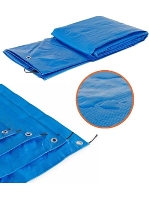 Diwwa  3 mt x 6 mt  Mavi Su Geçirmez Pullu Çadır Branda Tente Yağmurluk Gölgelik