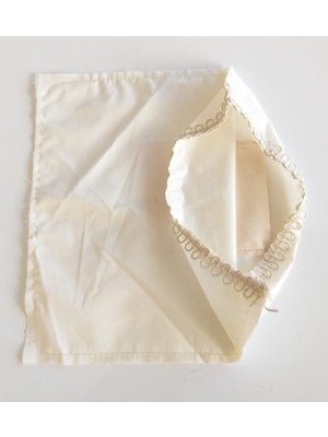 Angel Çanta Aksesuar Fermuarsız 28X28 cm Dikilmiş Astar Krem