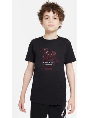 Qivi Riverdale Pops Chocklit Shoppe Open Baskılı  Çocuk Siyah Tshirt