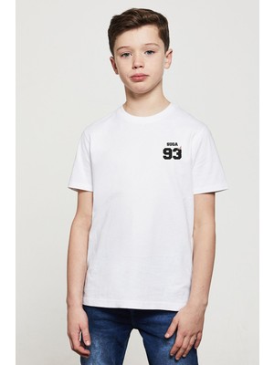 Qivi Bts Suga 93 Baskılı  Çocuk Beyaz Tshirt