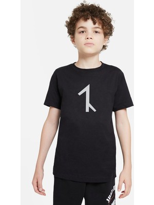 Qivi Türk Boyları Avşar Baskılı  Çocuk Siyah Tshirt