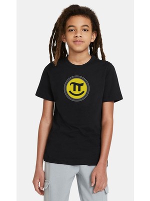 Qivi 14 Mart Dünya Pi Günü Dj Baskılı  Çocuk Siyah Tshirt