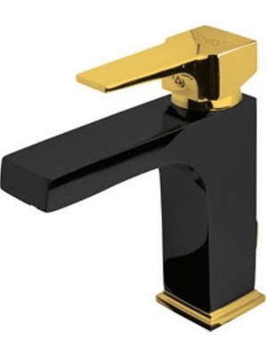 Newarc Aqua Lavabo Bataryası Siyah / Altın