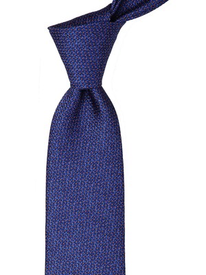 Kravatkolik Lacivert Nokta Desen Mendilli Klasik Kravat KK9667