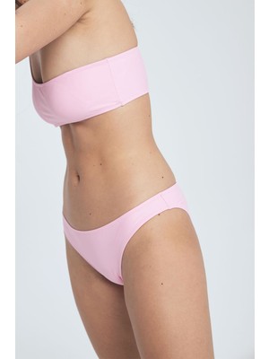 Herita Tek Omuz Bikini Takım Pembe