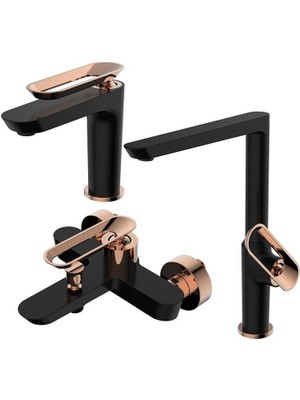 Bien Hermes 3lü Batarya Seti Siyah - Rose Gold