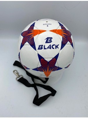 Keufman Povit No: 5 Black Snow Sarkaç Topu Kafa Topu Futbol Topu 32 Panel El Dikişli Deluxe Pu Malzeme