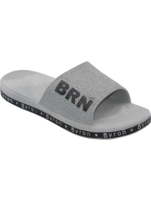 Brn 1797 Gri Erkek Kadın Kaymaz Taban Günlük Terlik - Gri - 38