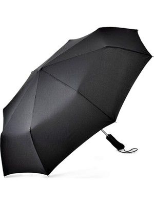 Umbrella Şemsiye Siyah Tam Otomatik Rüzgarda Kırılmayan