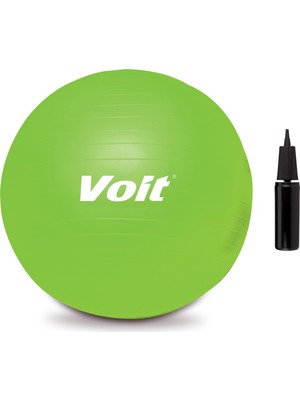 Voit 65 Cm Yeşil Pilates Topu Çok Amaçlı Kullanım İçin Dayanıklı ve Kaymaz Yüzey